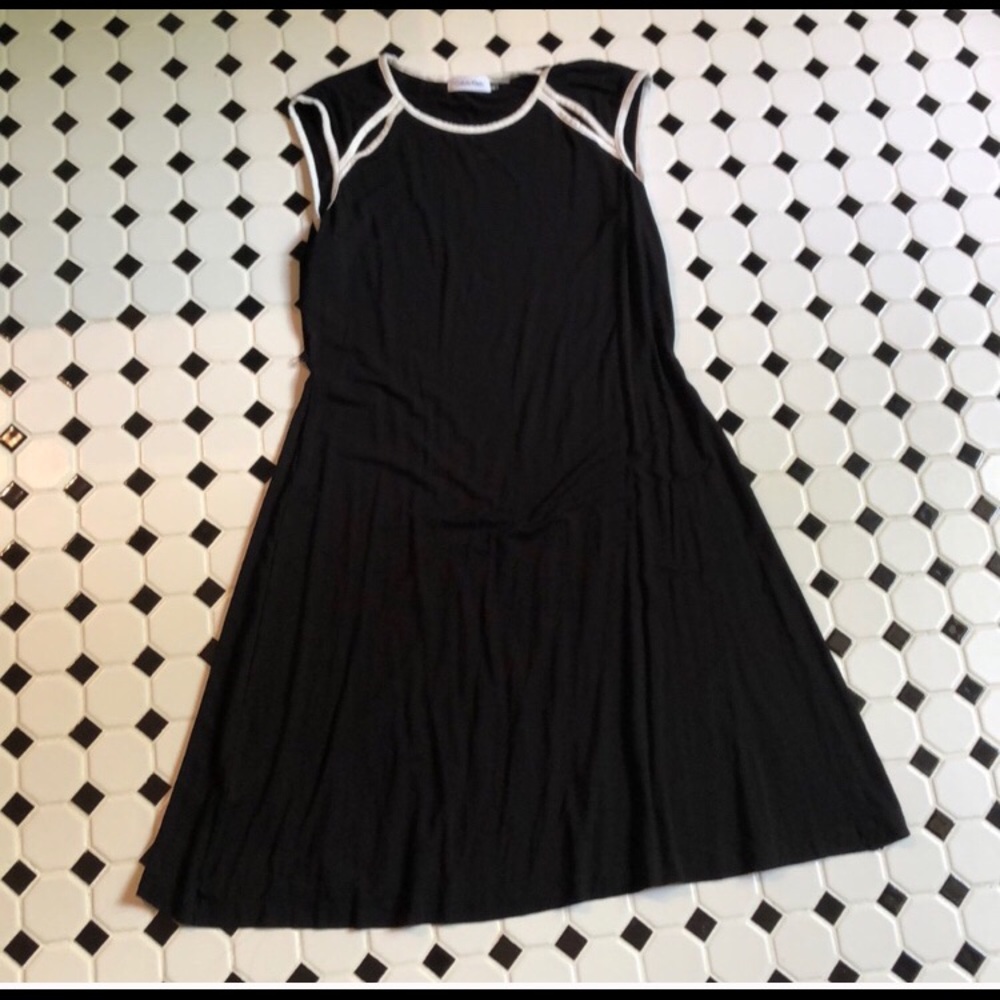 Calvin Klein Swing Black dress 10 cut outs 👗